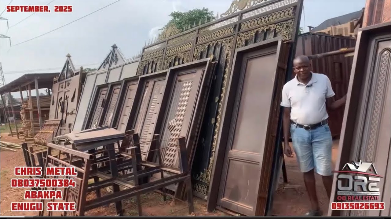 Cost of Locally Made Iron Gates, Iron Doors, and Overhead Tanks in Enugu State