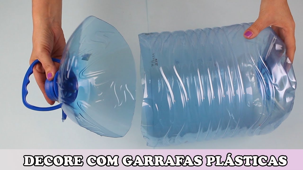 3 IDEIAS PARA DECORAR USANDO GARRAFAS PLÁSTICAS - DO LIXO AO LUXO