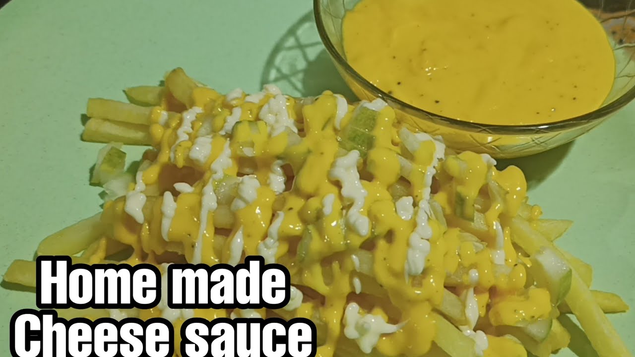 How to make cheese sauce | Home made cheese sauce for fries and nachos