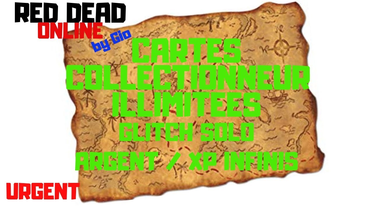 GLITCH SOLO ARGENT ET XP ILLIMITES RED DEAD ONLINE CARTE DE COLLECTIONNEUR ILLIMITES