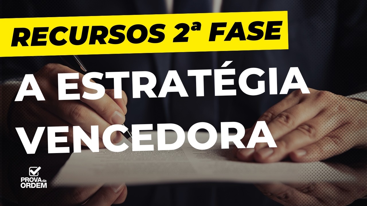 Recurso 2ª Fase OAB: A Estratégia VENCEDORA (Não Cometa Este Erro!)