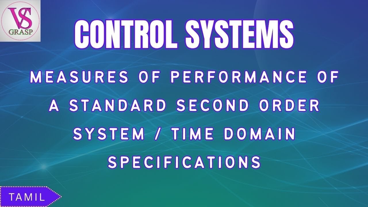 Time Domain Specification - Measures of Performance of a Standard Second-Order System Control System