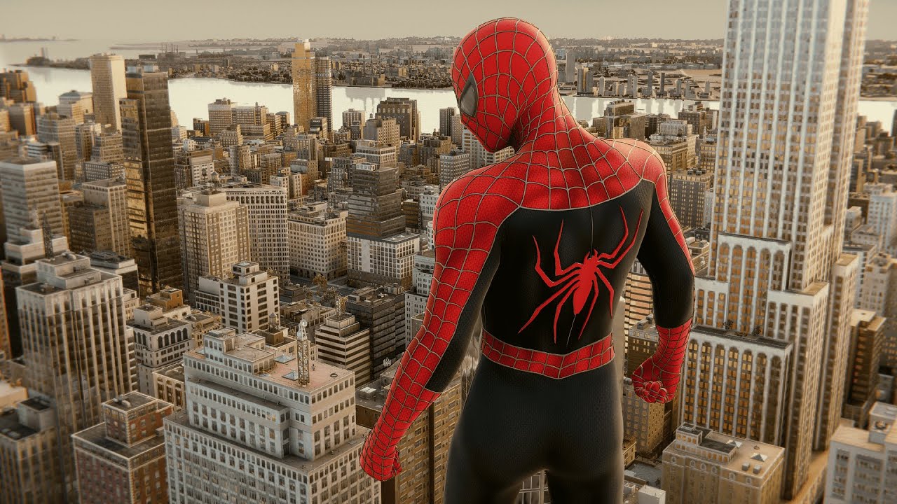 New Ultra Realistic NYC Sunset Mod and Raimi Suit. Marvel's Spiderman Remastered 60Fps.