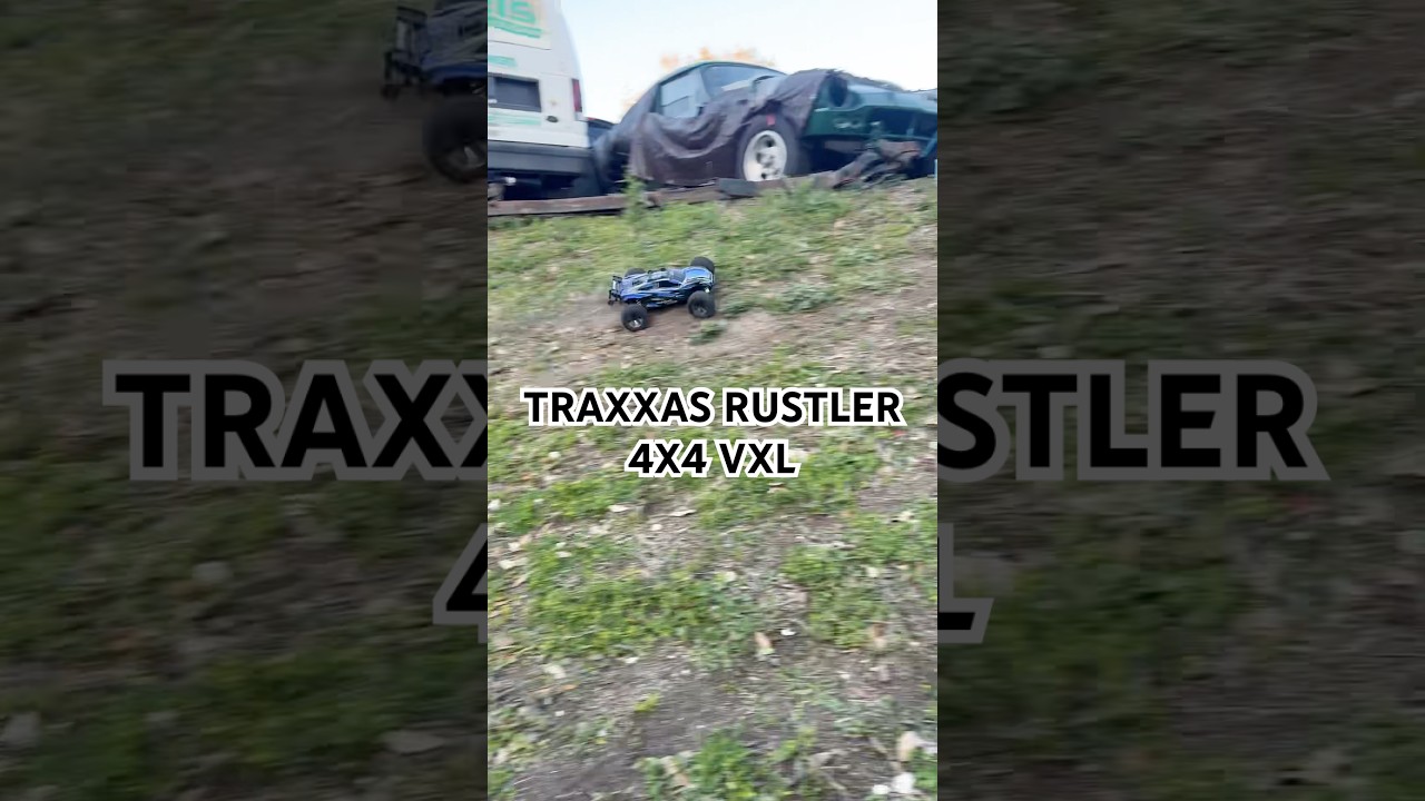 TRAXXAS RUSTLER 4x4 VXL #traxxas #rc #rccar #racing #truck #offroad #fun #fyp #shorts #hobby #toys