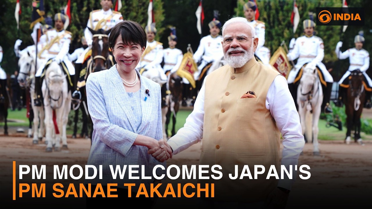 LIVE: PM Modi welcomes Japan's PM Sanae Takaichi to India | Ceremonial Welcome at Rashtrapati Bhavan