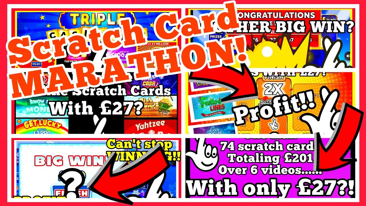 I played EVERY online Scratch Card with £27 MARATHON! | Bierans Cards