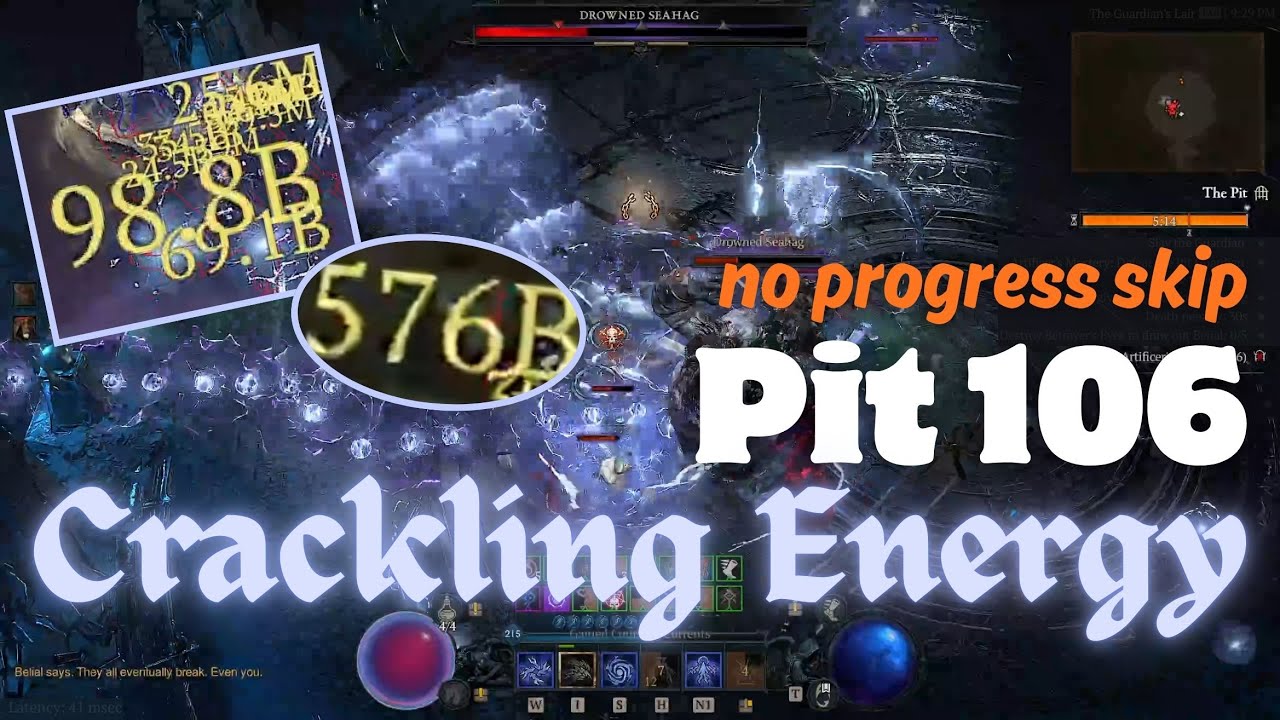 Best Sorcerer Build: Crackling Energy T106 Pit in 10:01 - Diablo 4 Season 11
