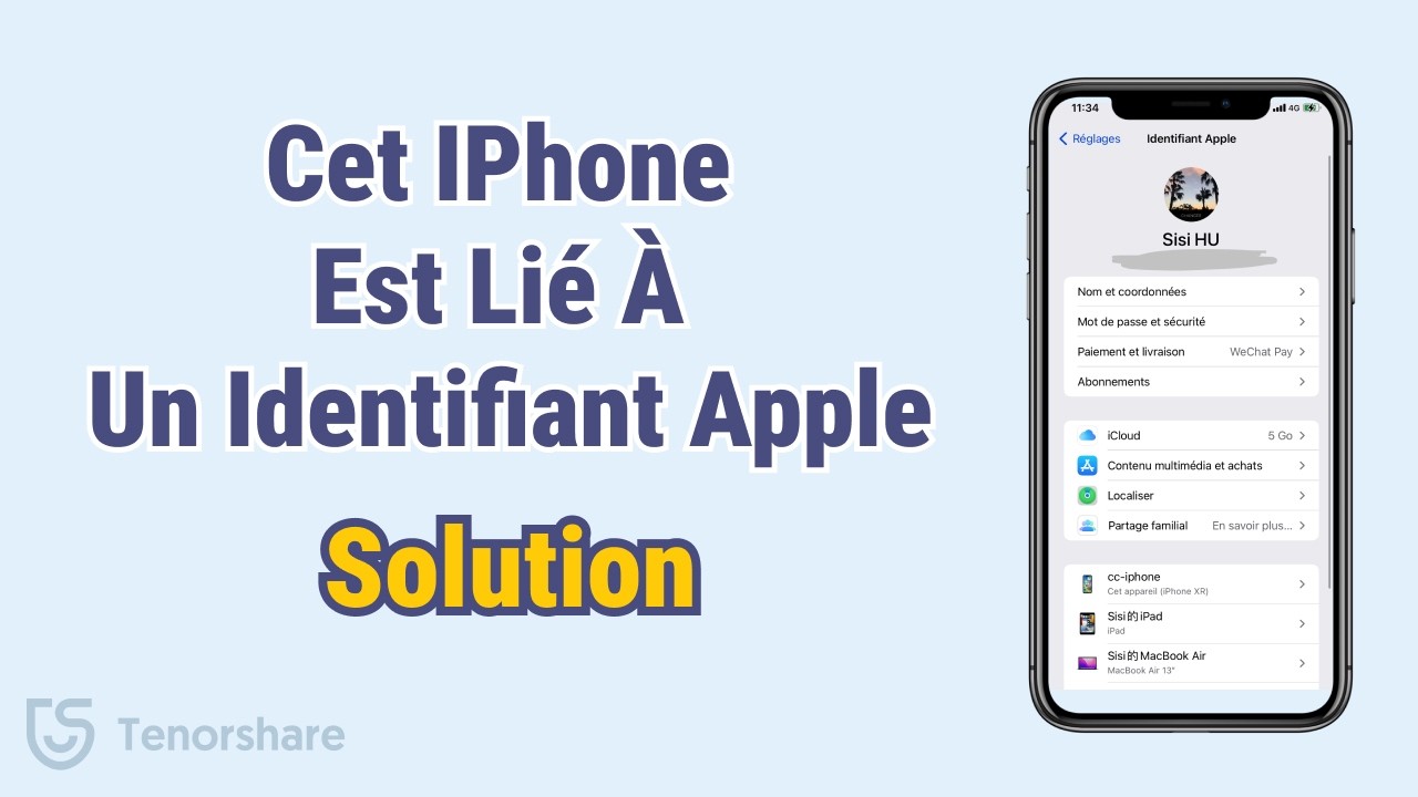 Cet iPhone est lié à un identifiant Apple solution