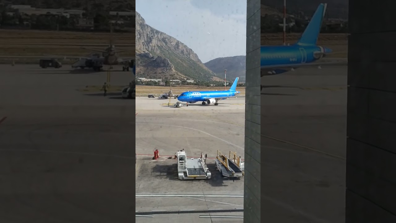 A320 Ita Airways pushing back at Palermo Punta Raisi | #aviation #itaairways #planespotting #travel