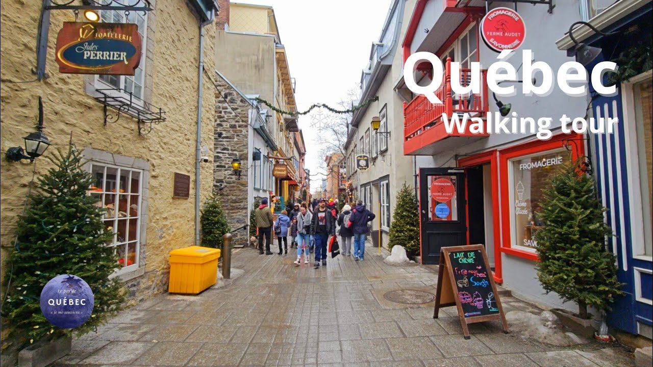 [4K] Petit Champlain | Château Frontenac | Walking in Quebec city | Old Quebec | Walking Tour 2024