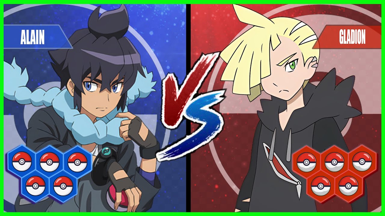 Pokémon Battle Pedia: ALAIN  VS GLADION