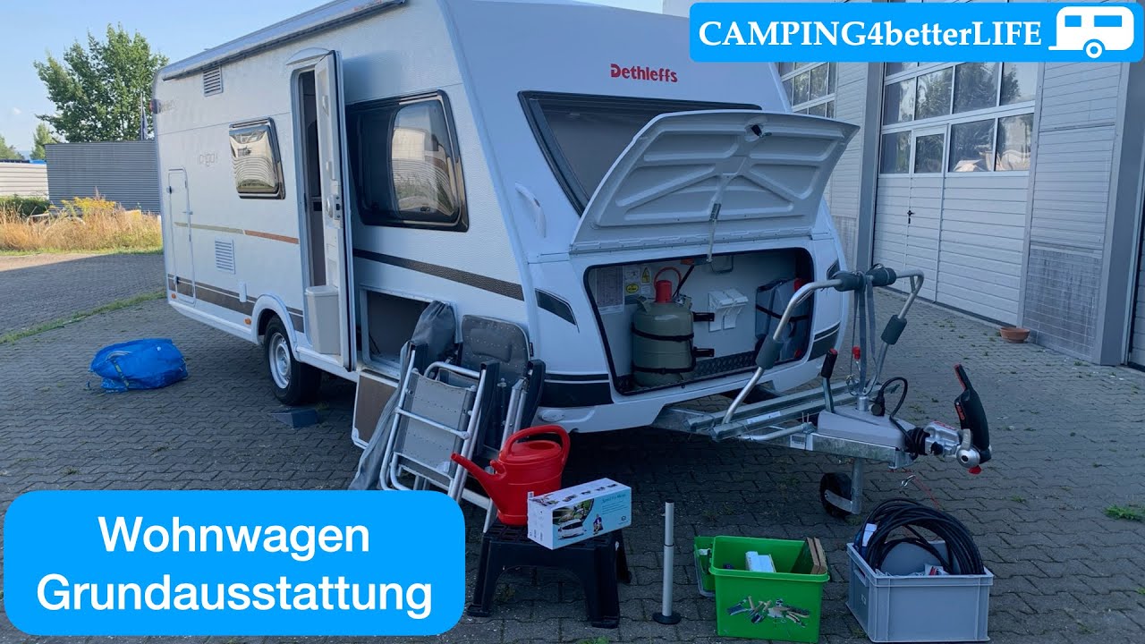 Camping Tipp: Wohnwagen Grundausstattung - was muss auf jeden Fall an Zubehör mit!