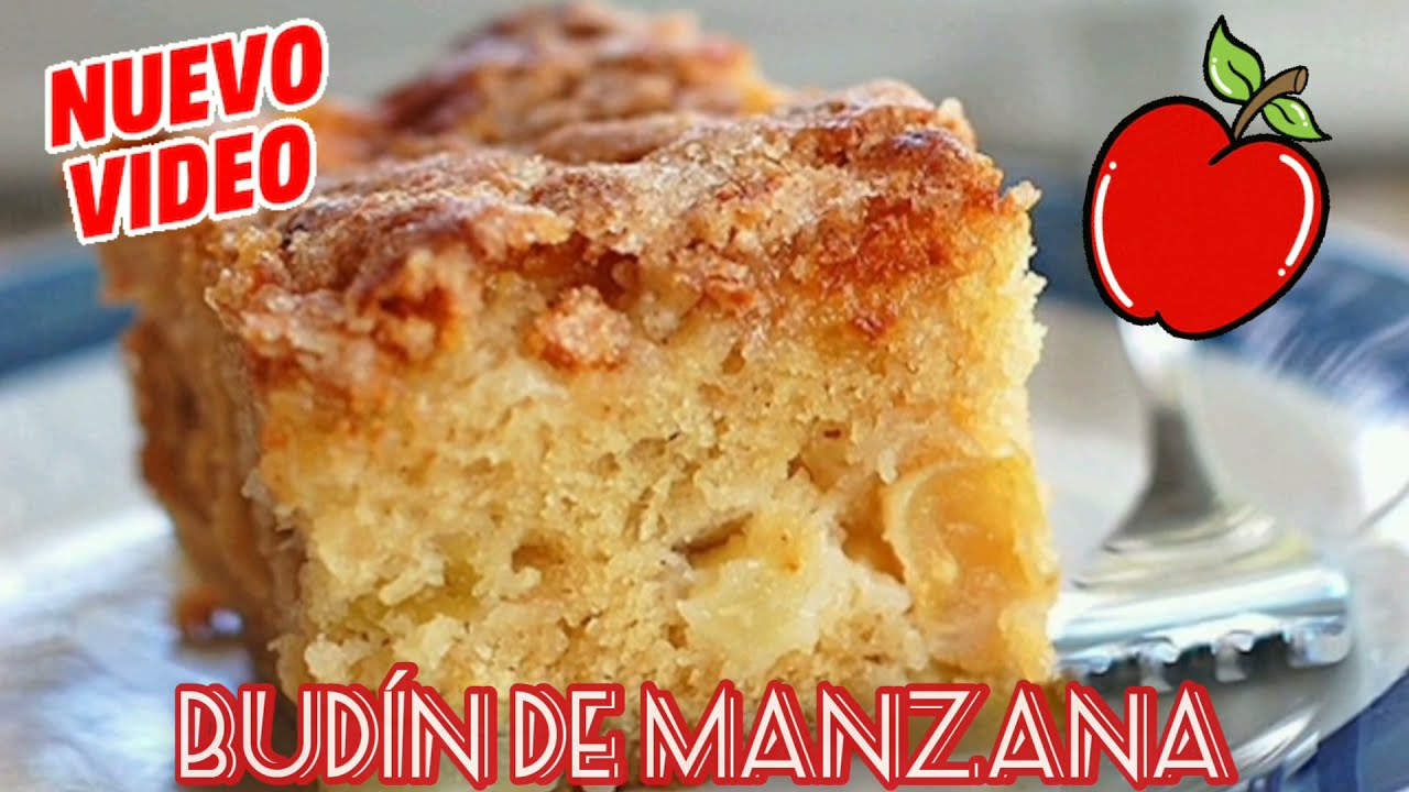 🍎BUDÍN DE MANZANA🍎CON NUECES - BIEN HUMEDO Y SUPER FÁCIL 🙌
