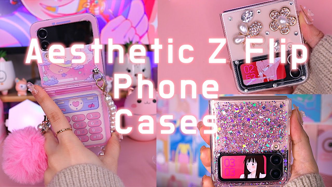 Samsung Galaxy Z Flip 4 ✨️| Unboxing cute & aesthetic phone accessories 💗