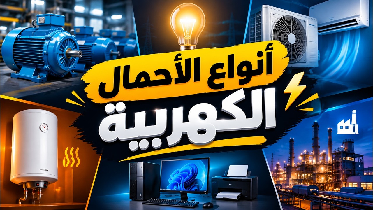 أنواع الأحمال الكهربية بشكل مميز والفرق بينهم 2