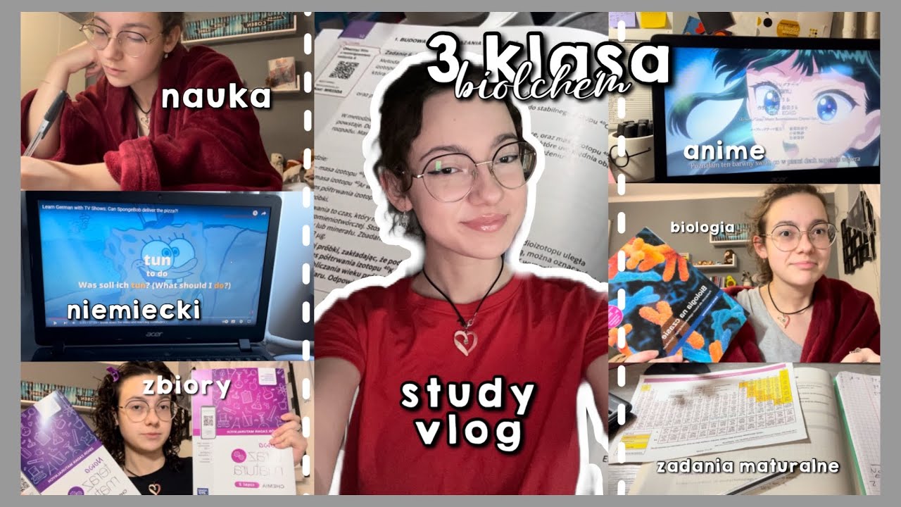 study vlog💕| zadania maturalne, chemia, life update✨