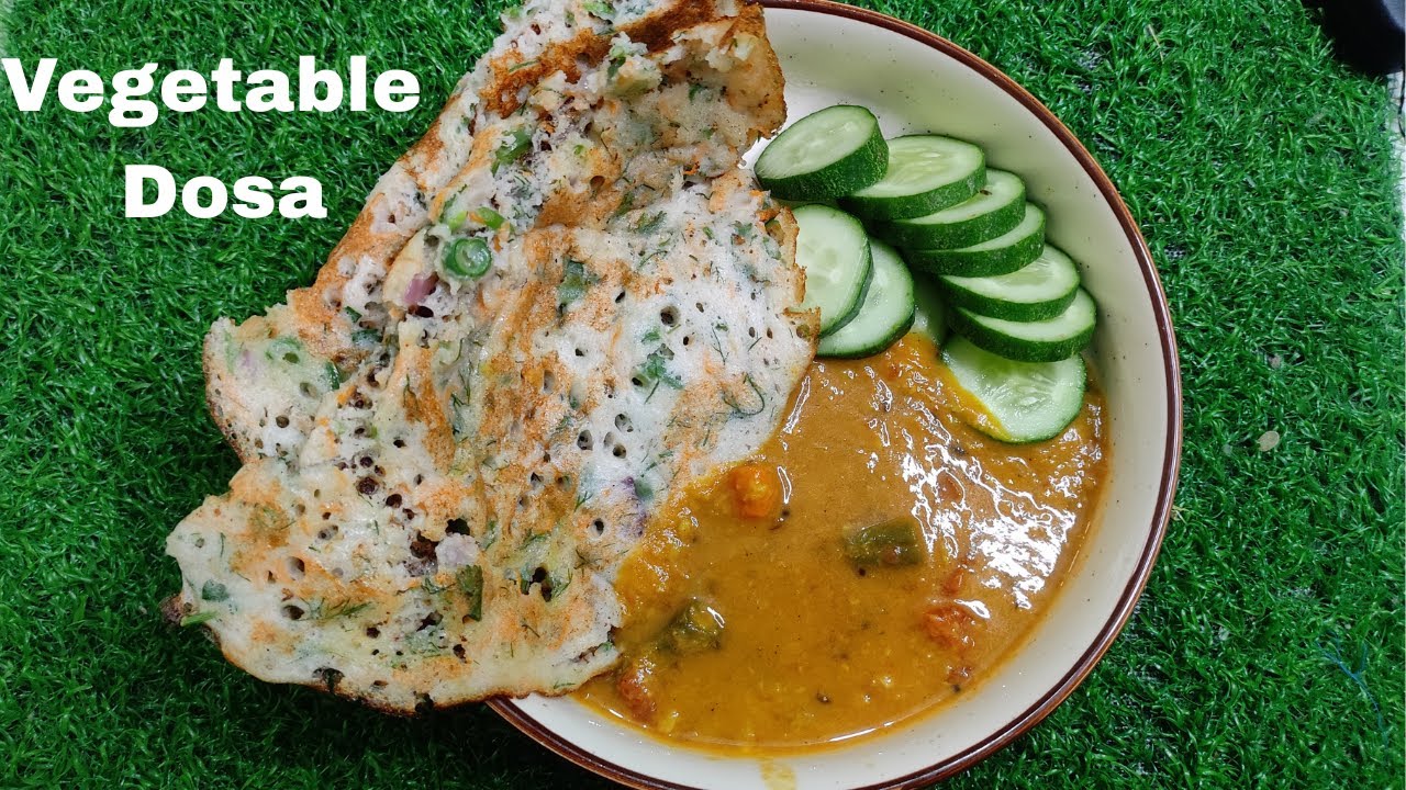 Simple & Healthy Vegetable Dosa in Kannada🥕🌶️🧅| #healthy #dosa #instant #viral #food #cooking