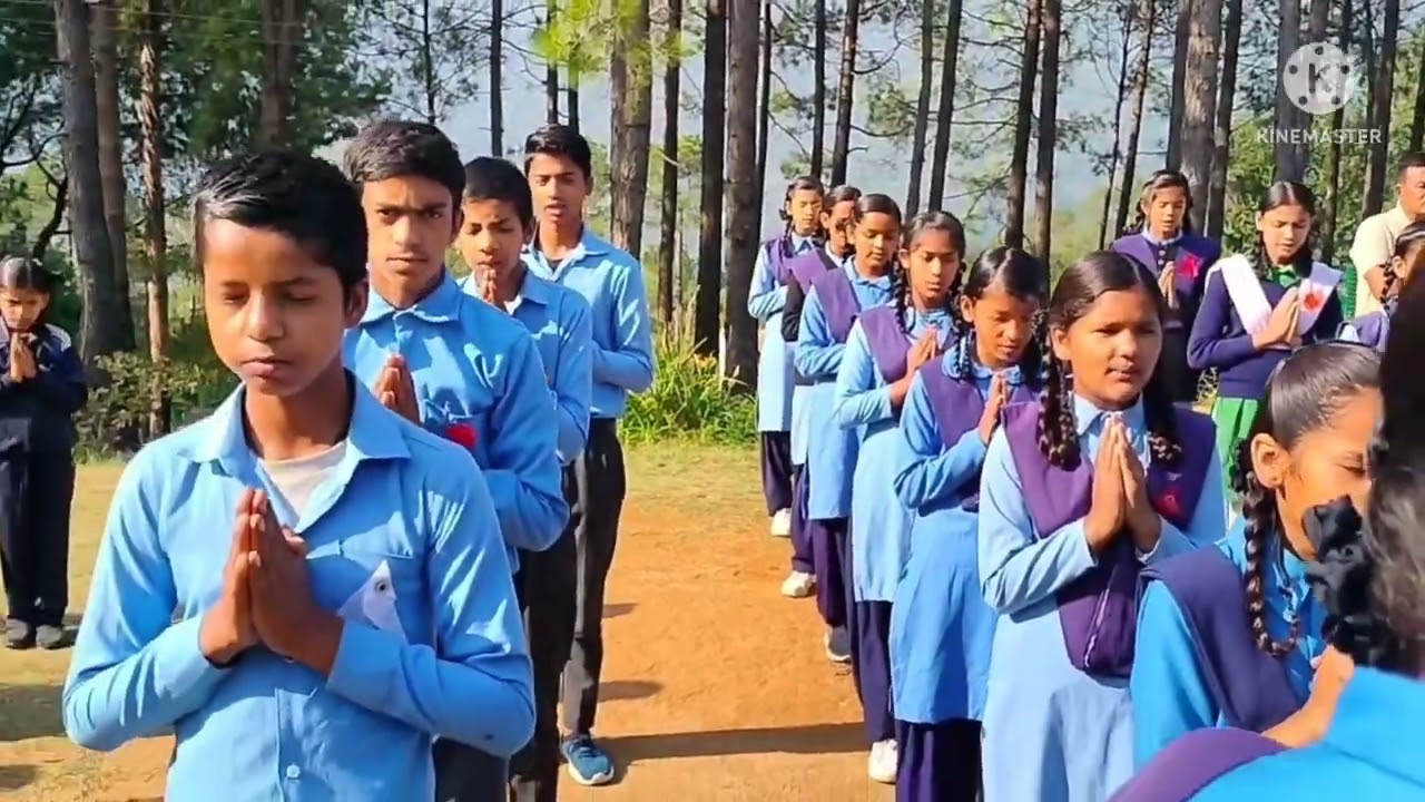 ।। प्रार्थना ।। उत्तराखण्ड मेरी मातृभूमि ।। राoउoमाoविo संगौड़।।#subscribe #2022