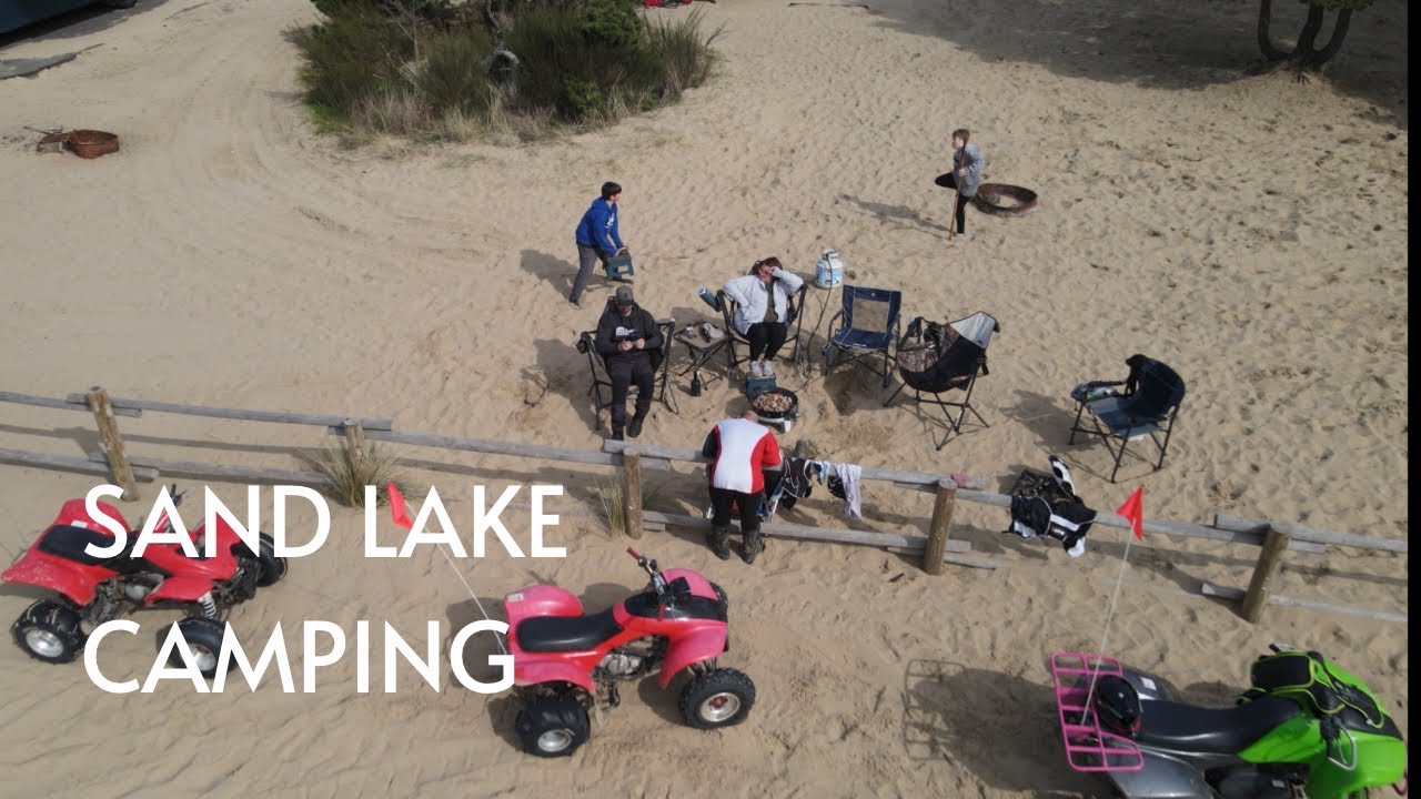 Sand Lake Camp Trip - Playing at the dunes March 2023   4K