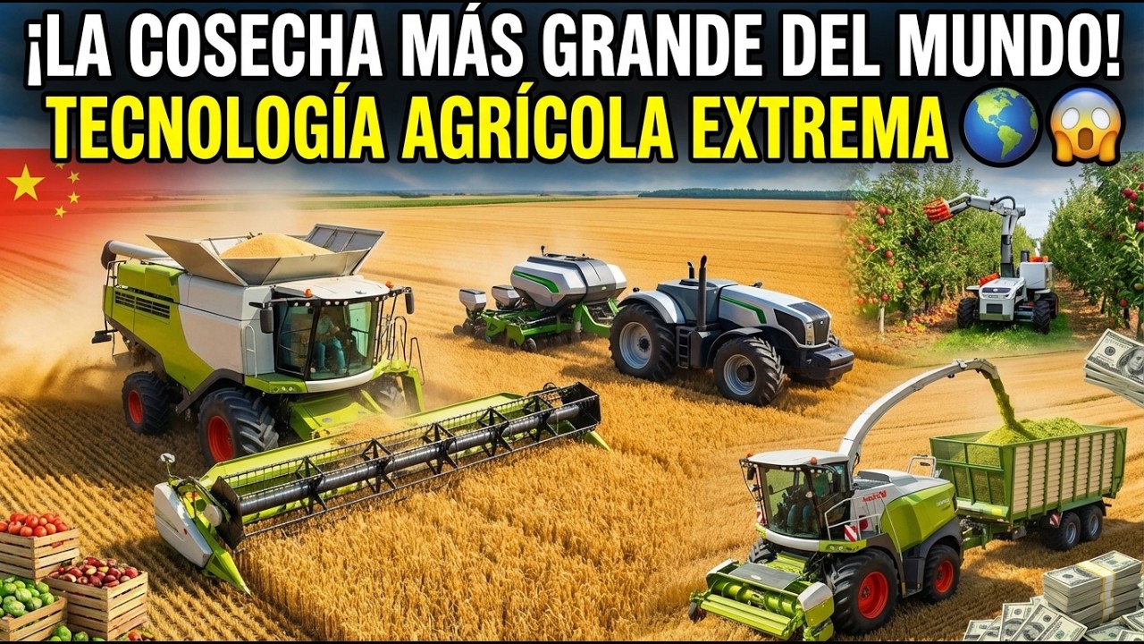 Cosecha Masiva: Así se Recogen 9.800 Millones de Toneladas 🚜