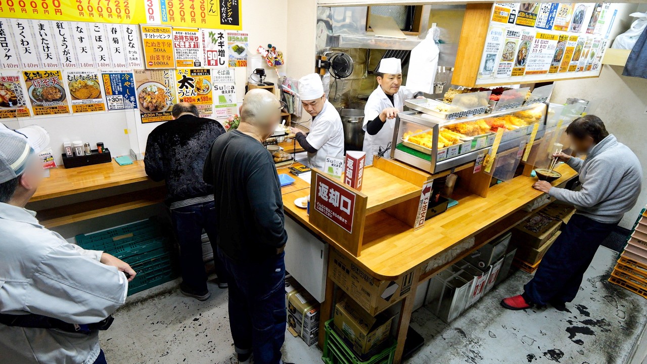 元寿司職人が深夜営業！極上本マグロも出てくる東京立ち食い蕎麦に密着丨Tachigui Soba - Japan's Morning Meal For Those in a Hurry