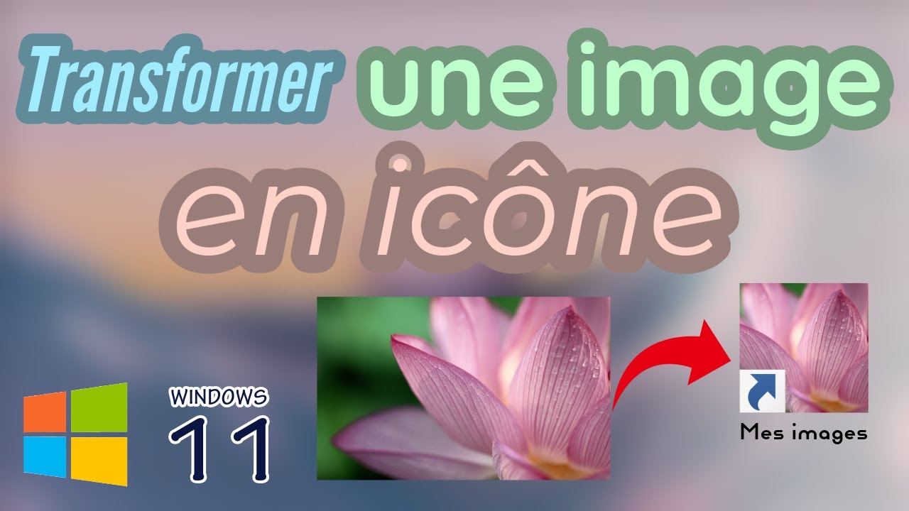Transformer une image en ic&ocirc;ne