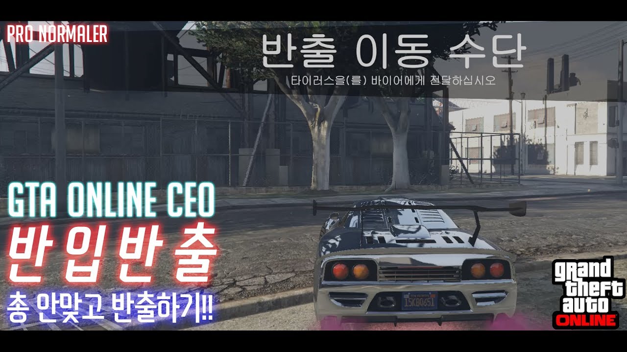 [GTA온라인] 반입반출 - 총 안맞고 반출하기 공략