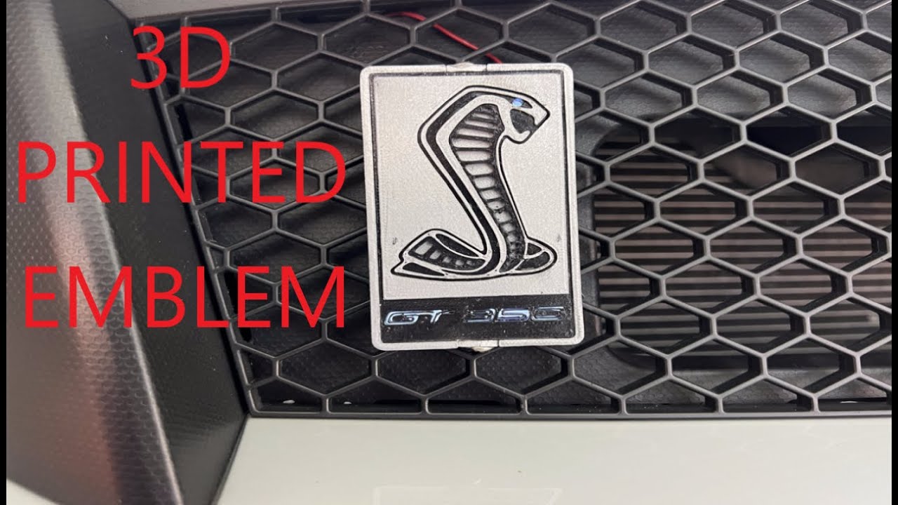 3D Printed GT350 Illuminated Emblem!