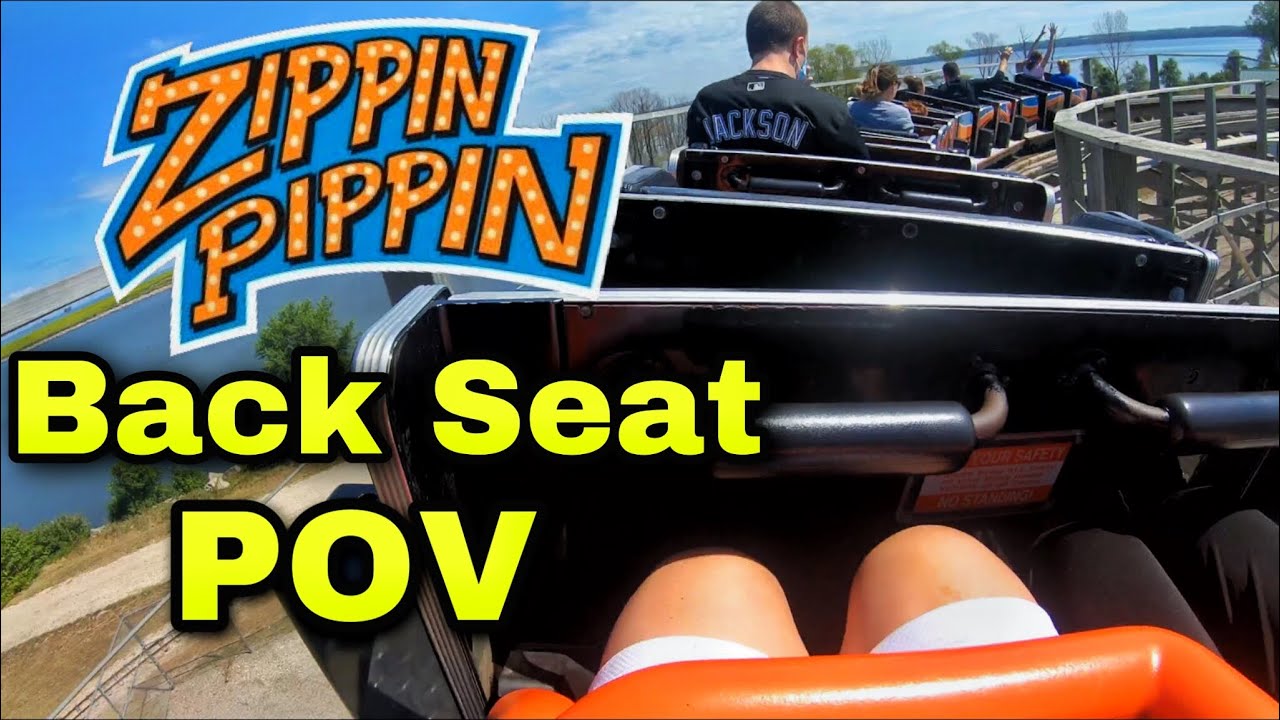 Zippin Pippin POV (Back Seat) Bay Beach Amusement Park Roller Coaster - 4K