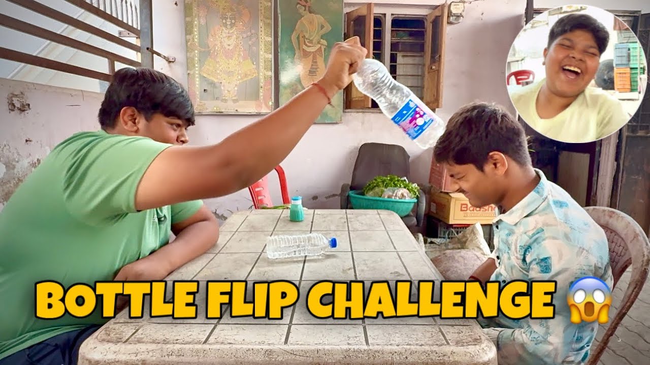 Bottle Flip Challenge Gone Wrong 😂 | Sir Par Bottle Baar Baar!