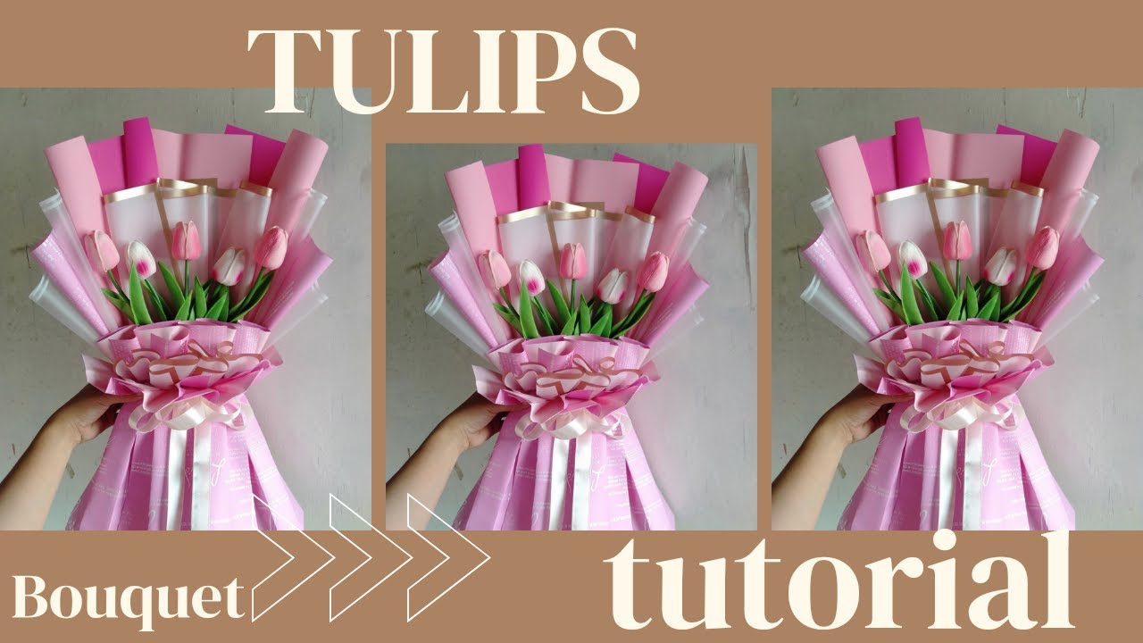 How to wrap Tulips Bouquet/Easy Tutorial/Valentine's Day Gift Ideas/Kath Ideal