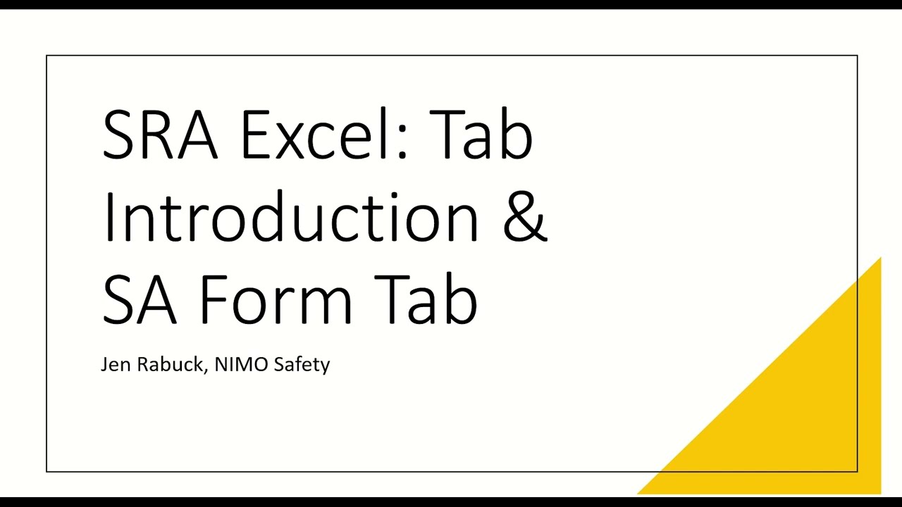 SRA Form