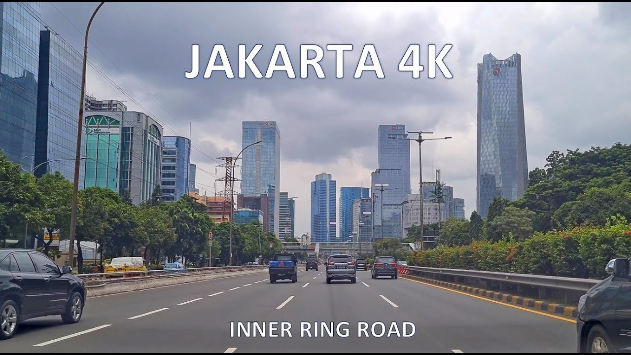 Jakarta 4K - Indonesia Capital - Full Driving Jakarta Inner Ring Road - Day Drive - Tol Dalam Kota