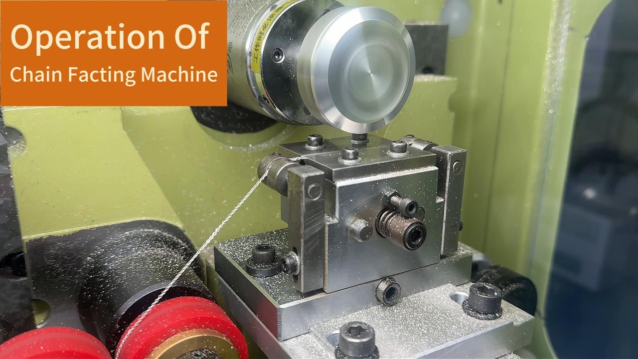 Operation video of SuperbMelt Jewelry Chains Faceting Machine