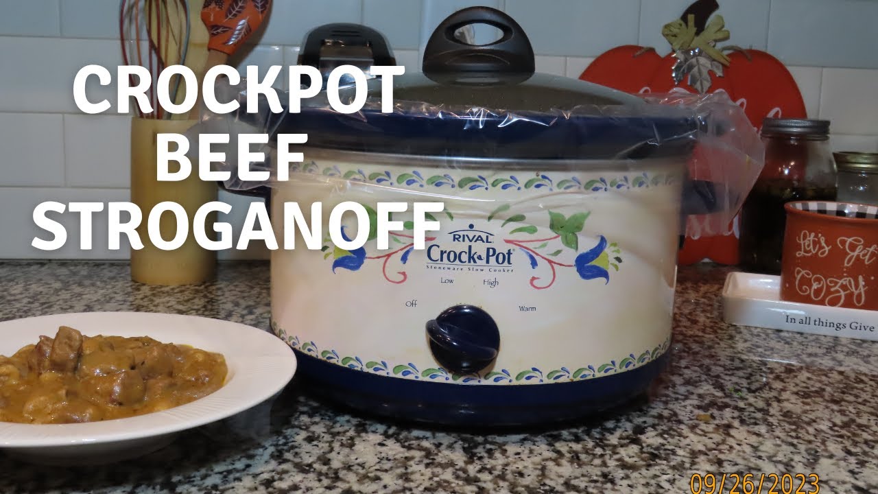 Crocktober Beef Stroganoff | 1 Crockpot Meal Every Sunday in October