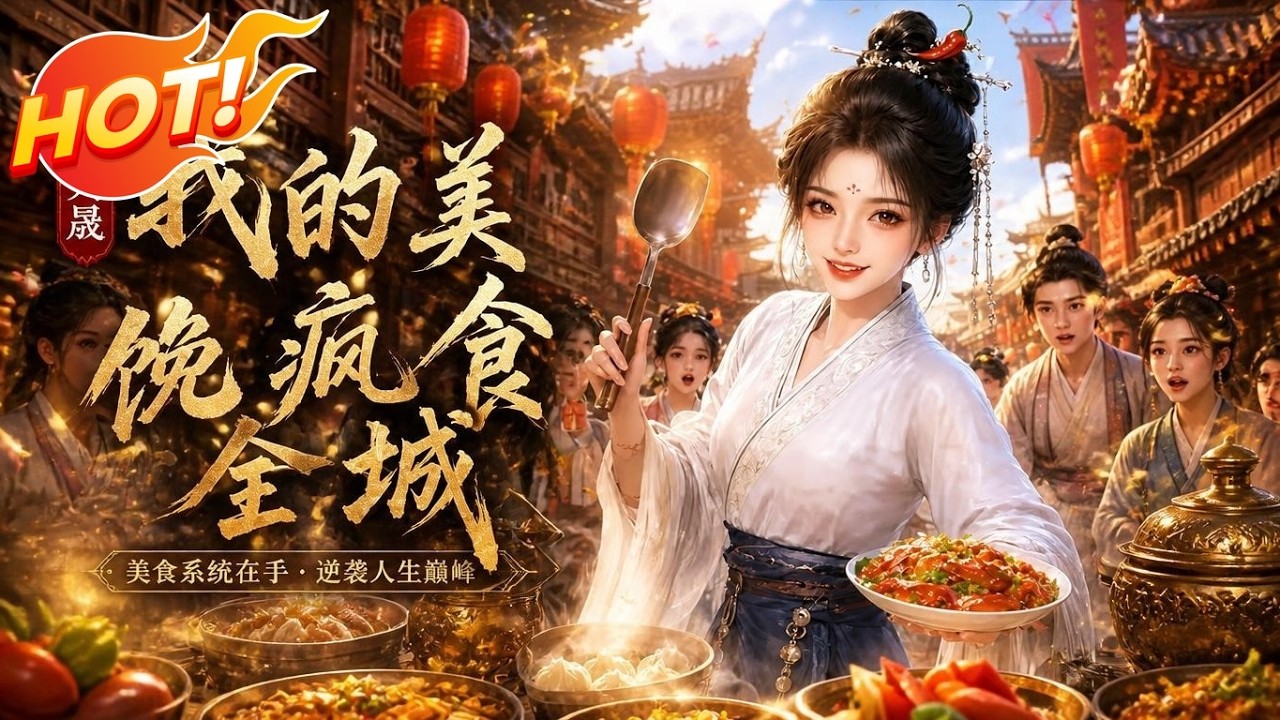 ⚡【新番速递】《穿越大晟，我的美食馋疯全城》穿成穷丫头靠现代小吃馋疯全城，遭陷害入狱，落魄书生竟亮出大理寺少卿身份！ #爱看动漫 #最新漫剧 #玄幻 #逆袭 #漫剧合集