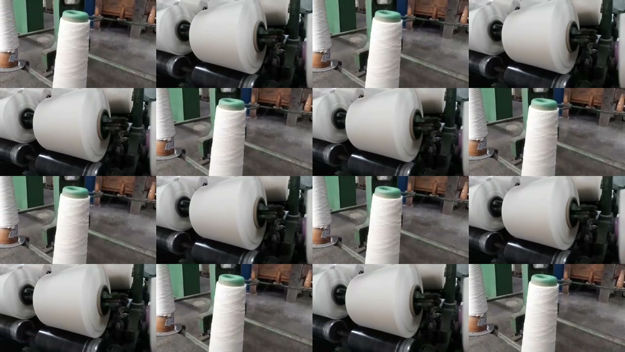 Yarn Cone Winding Machine | Re-coning Winding Machine in Textile Factory Cone Winding Machine Part 2