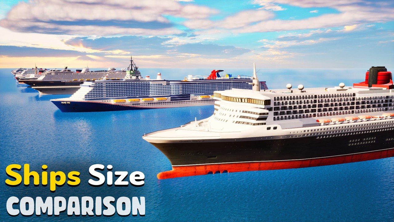 SHIPS Size Comparison | 3D Animation