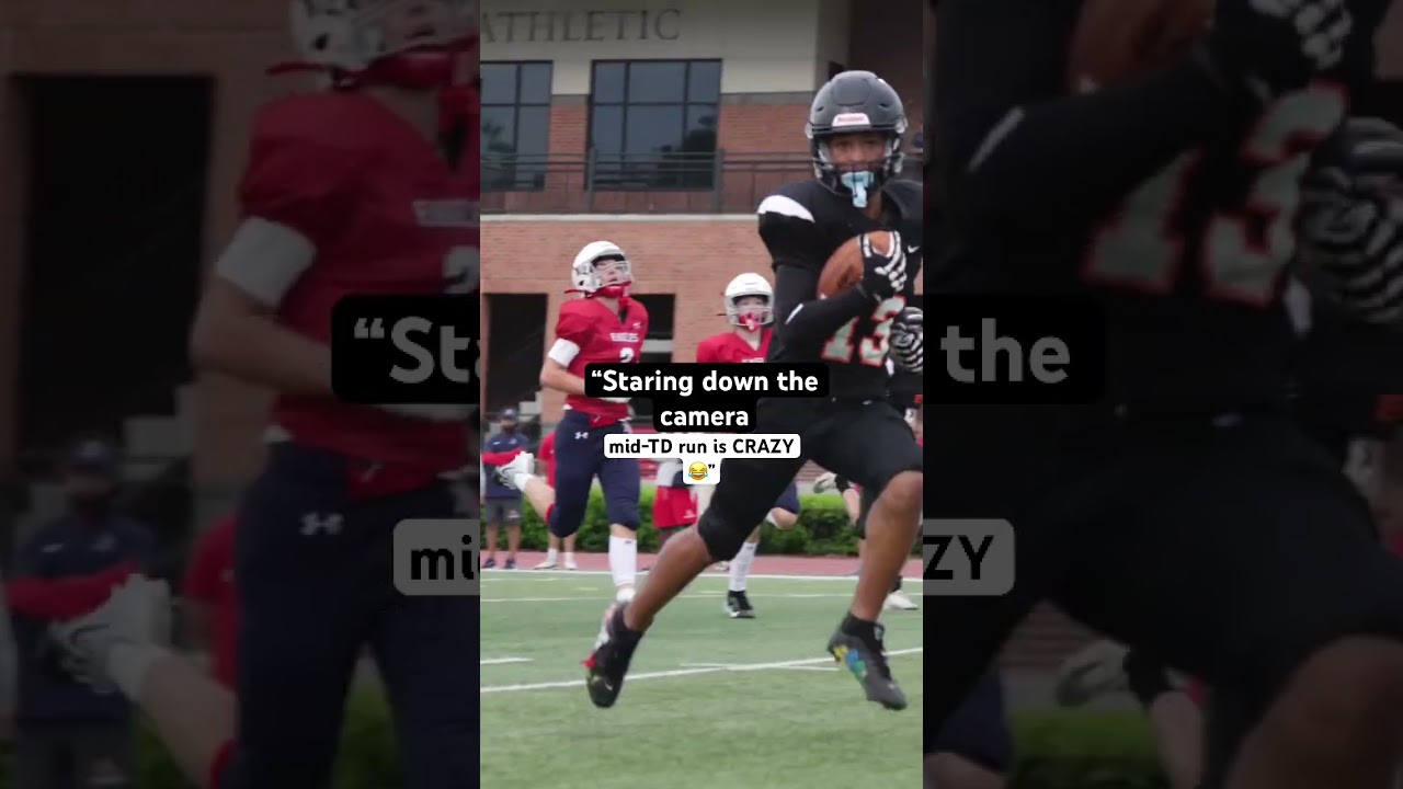 mid-TD run is CRAZY 😂&rdquo; #desh2t #football #letsball
