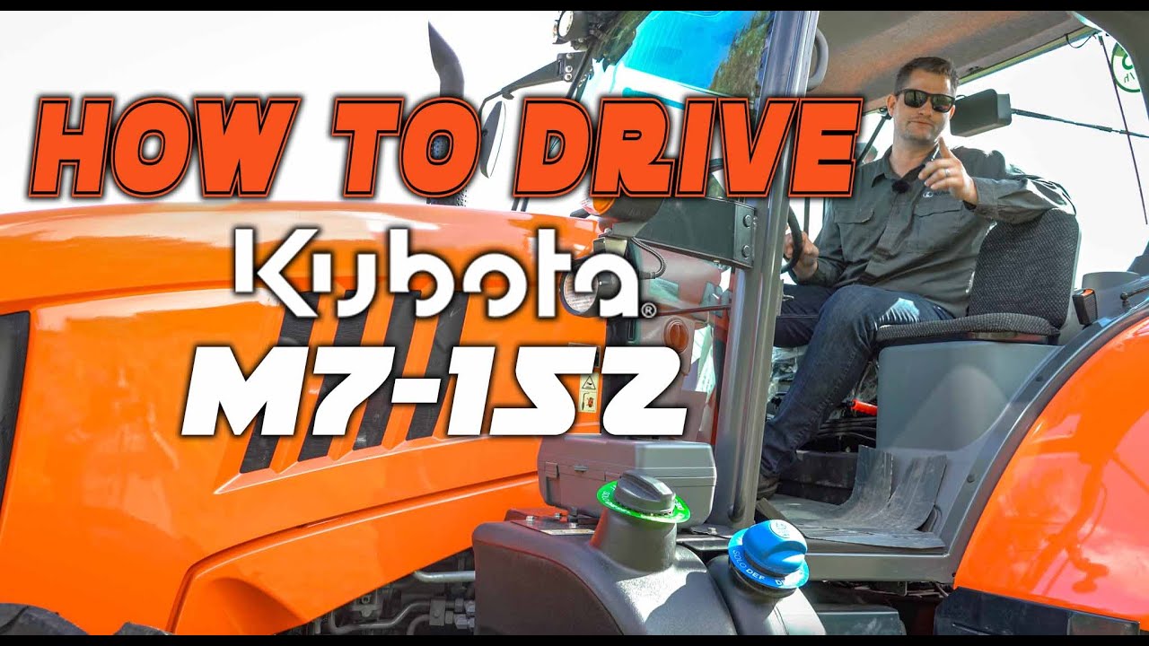 Как управлять Kubota M7 152