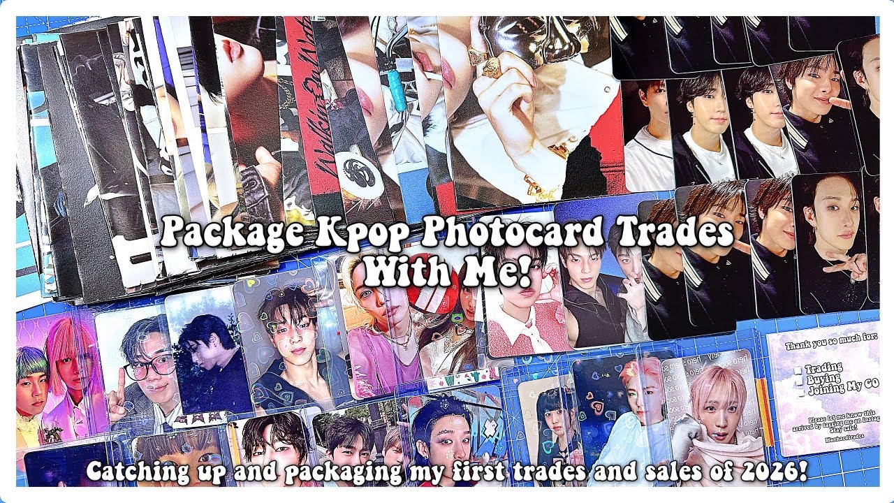 Package Kpop Photocards With Me! ✰ Catching up and packaging my first trades and sales of 2026!