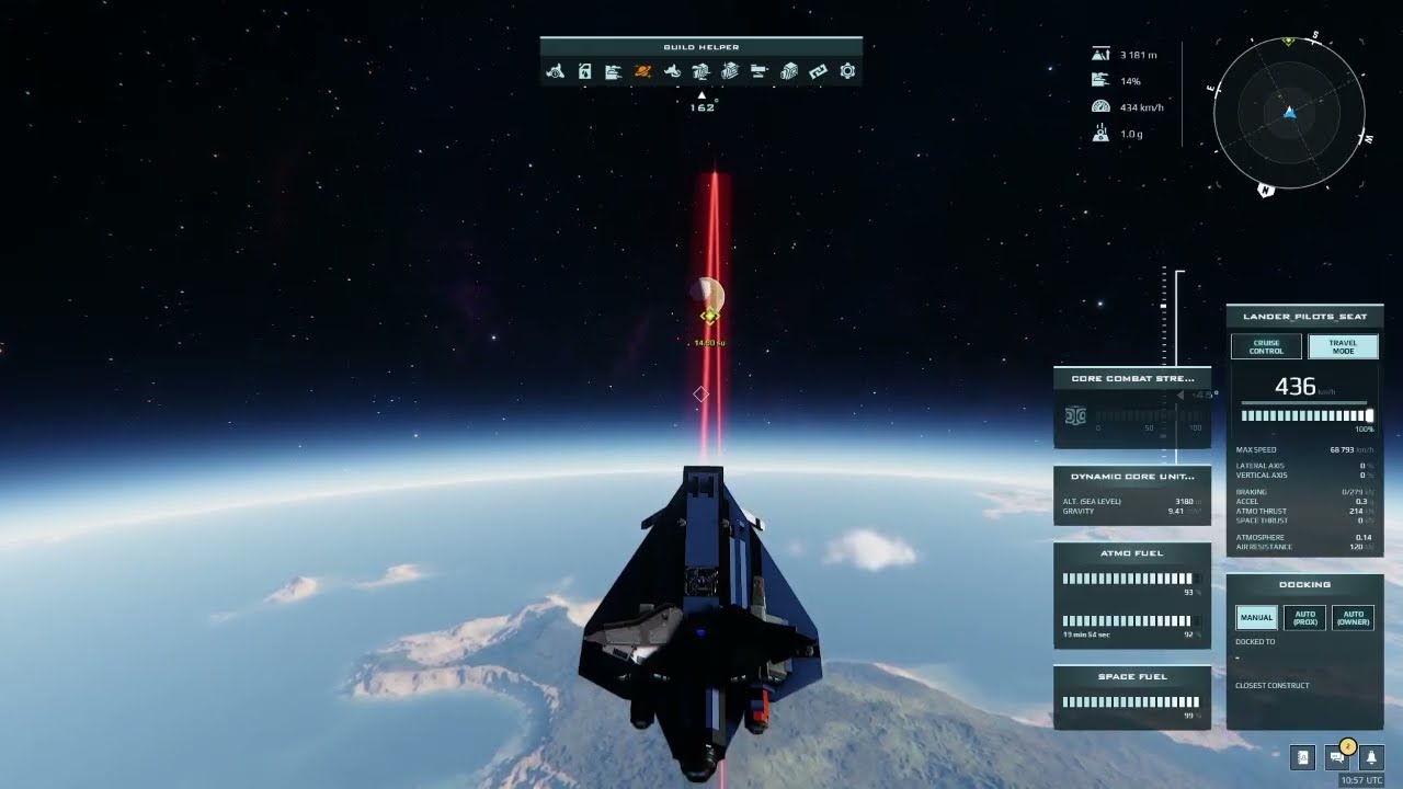 Dual Universe || HRA Viola-X1 Spaceplane Prototype (Launch from Alioth)