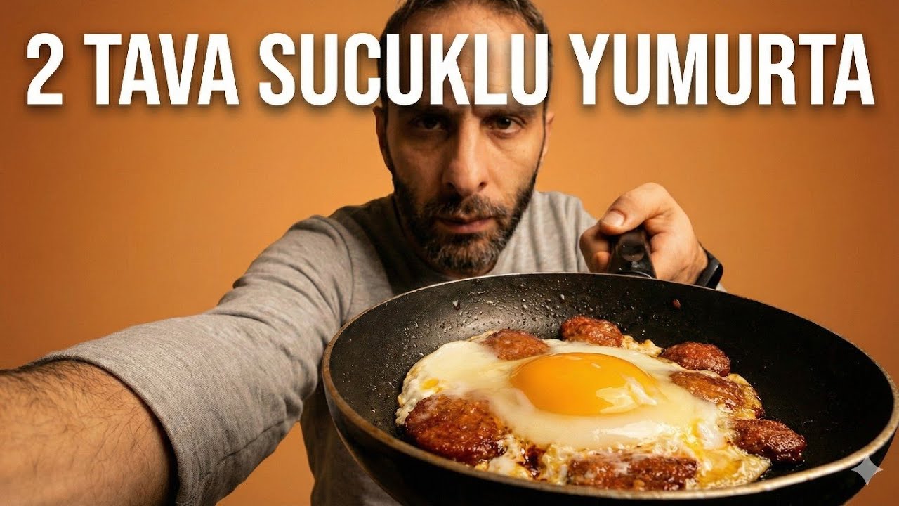 Bu Kahvaltı Normal Değil 😳 | 2 Tava Sucuklu Yumurta ASMR Mukbang