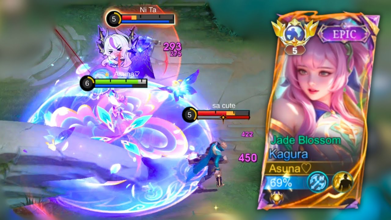 That's Your Request Jade Blossom Kagura Epic Skin Gameplay!! Mobile Legends