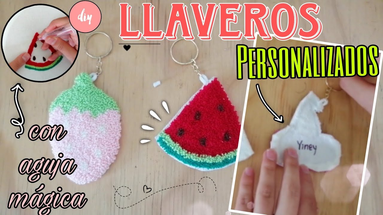 DIY LLAVEROS con AGUJA MÁGICA + TIPS Para Usar la Aguja Mágica😉