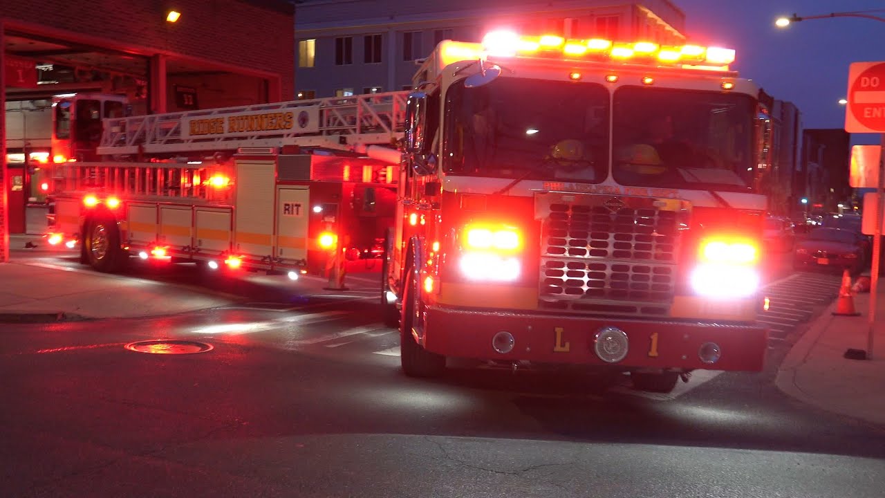 *** NEW*** Philadelphia Fire Department Ladder 1 , Engine 13,  & Battalion 3 Responding