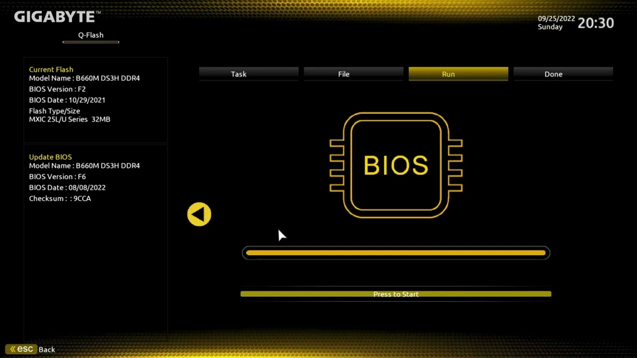 Bios Update Gigabyte B660m DS3H LGA 1700 Motherboard, DDR4 non wifi, 13th gen Intel CPU ready
