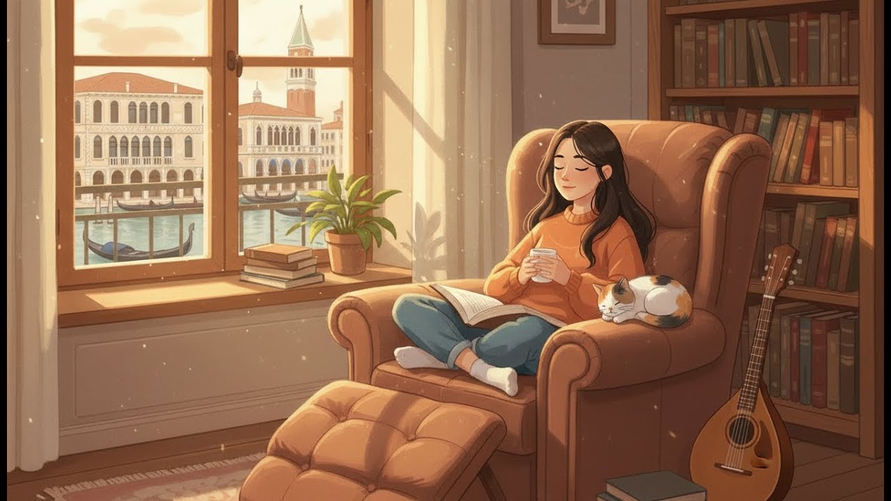 Acoustic Guitar Cafe Instrumental Warm Afternoon Mood for Relax, Reading, Study and Sleep