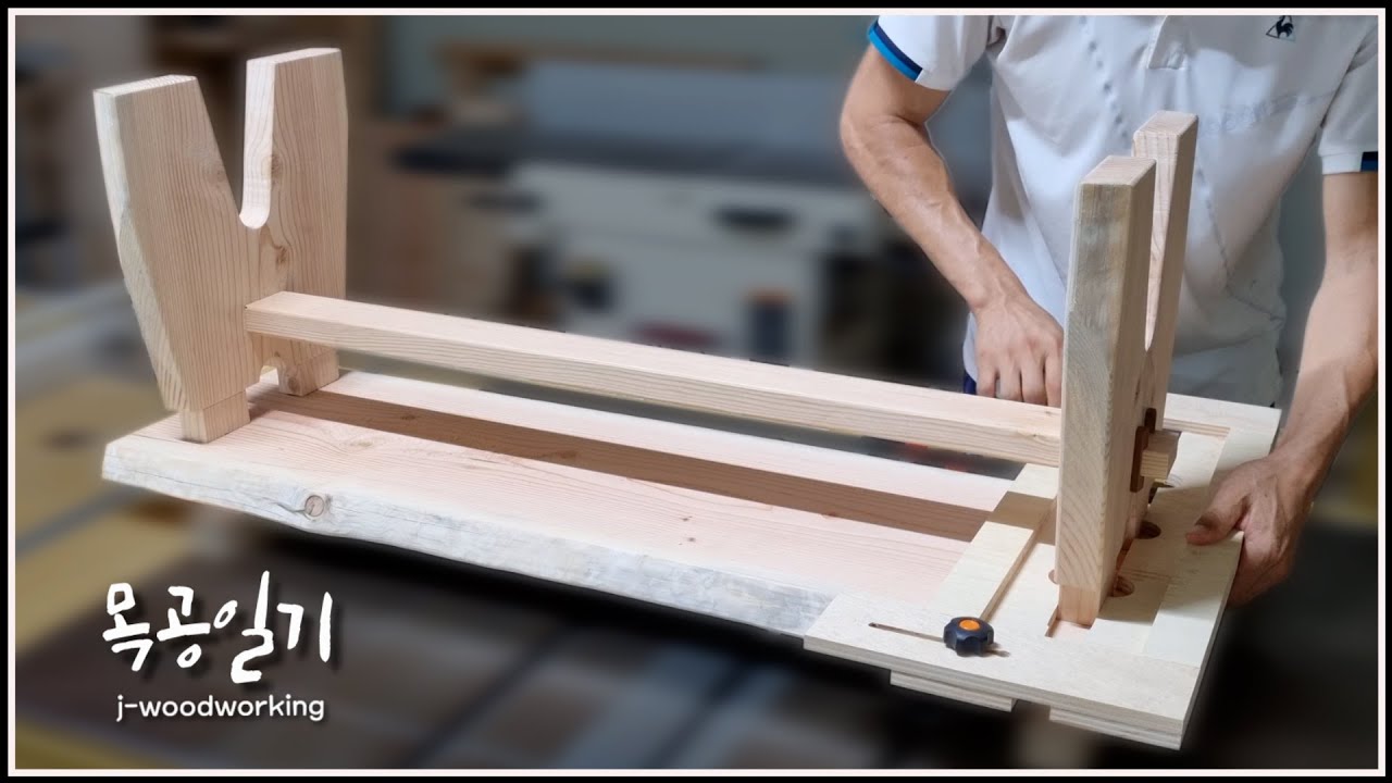 изготовление ДЛИННОЙ СТУЛЫ / making a LONG STOOL without screws [деревообработка]