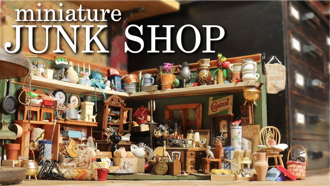 Tiny & Tidy: Creating a Cosy Mini Junk Shop For Our Spare Miniatures!